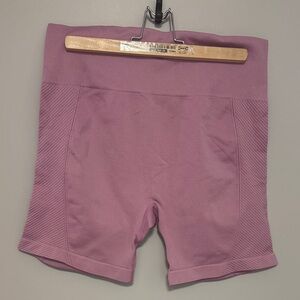 Athletic Works Mauve High-Rise Bike Shorts